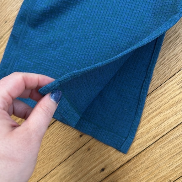 Joy Lab Blue Lagoon Ribbed Flexible Knit Flared Leg Leggings size small - Picture 3 of 8